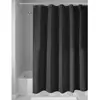 Venda Direta de Fábrica Comércio Exterior Transfronteiriço Amazon ebay Venda Quente Cortina de Chuveiro de Poliéster Preto Puro Espessada Impermeável Gancho de Fivela de Cobre