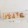 Expositor de Display para Caixa Surpresa Pão de Jasmim Ornaments Transparentes Armário de Exibição Feito à Mão Adequado para Caixa de Exibição Bubble Mart