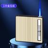 Encendedor automático de llama azul directa con cinturón de humo espeso de 20 piezas, dos en uno, antipresión y a prueba de humedad, para hombres, venta al por mayor
