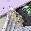 Chaveiro de Carro Pingente com Contas de Uva Frescas e Simples Acessórios de Chaveiro Redondos Coloridos de Acrílico Decoração
