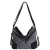 Bolso Tote de Lujo con Estampado de Leopardo para Mujer 2025 Otoño Nuevo Moderno Gran Capacidad Estilo Retro Mochila de Hombro Único