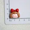 Serie Roja y Azul de Resina Chica Cereza Pasador DIY Joyería Materiales Hechos a Mano Venta al por Mayor Caja de Almacenamiento Parche para Agujero de Zapato
