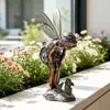 Popular Hada de las Flores con Efecto Bronce Imitación Decoración Exterior para Jardín y Patio Artesanía de Resina, Personalizable desde la Fábrica de Origen