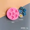 Una Variedad de Moldes de Silicona con Forma de Flor para Fondant, Chocolate, Galletas, Pasteles, Yeso de Aromaterapia, Moldes de Decoración de Resina