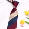 Corbata de negocios de cuero de 8 cm a rayas en stock corbata de poliéster para hombre jacquard negocios corbata vintage fabricantes suministro
