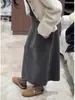 Absolutamente deslumbrante! Saia reta de tricô cinza em linha A, de cintura alta, modeladora e elegante para mulheres, nova chegada da moda outono/inverno 2026