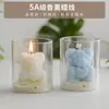 Regalo de San Valentín, Dropshipping, Oso de Rosa Perfumada Hecho a Mano en Taza, Adorno de Forma Creativa, Velas Perfumadas al por Mayor