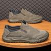 Calçados de proteção de trabalho Calçados masculinos Sapatos de verão respiráveis sem cadarço Sapatos preguiçosos antiderrapantes masculinos Sapatos de trabalho resistentes ao desgaste Sapatos casuais de montanhismo para homens