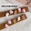Accesorios para Uñas Artísticas Caricatura Suave Lindo Moño Perro Nueva Versión Q Lindo Perro Bichón Pequeño Resina Desgastable Accesorios para Uñas