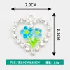Venta al por mayor Transfronteriza Estilo Coreano Colgante Individual Corazón Incrustado con Diamante Collar Pulsera Colgante Joyería DIY Accesorios de Aleación