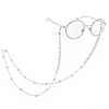 Cadena para Gafas Popular Europea y Americana para Mujer con Perlas y Textura Fina, Cordón Sencillo Antideslizante y Antiperdida para Gafas, Accesorio de Cadena Colgante de Perlas