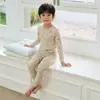 Conjunto de Roupa Íntima Térmica Infantil 10A Antibacteriano Lã Stretch Sem Costura Slim Fit Classe A para Crianças Maiores Bestseller Transfronteiriço
