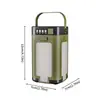 Luz de camping de quatro folhas com carregamento solar transfronteiriço, fonte de luz dupla, dobrável em 90 graus, recarregável, iluminação de emergência ao ar livre