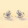 TikTok Venta Caliente Aretes de Amor de Plata Esterlina S925 Aretes de Plata Aretes Distintivos que Combinan con Todo Corea del Sur Popular en Internet Aretes de Moda para Mujeres