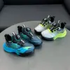 Nuevos Zapatos Deportivos Infantiles con Base Degradada Malla Transpirable Sin Cordones Hebilla Giratoria Zapatos para Niños Suela Suave Ligeros Zapatos para Correr