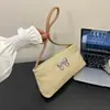 Bolso de Paja Súper Popular para Mujer 2025 Verano Nuevo Estilo Bolso de Hombro Estilo Vacaciones en la Playa Bolso Tejido a Mano
