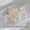 Pérolas de Água Doce Naturais Contas de Arroz Lote Solto Buraco Grande e Pequeno Acessórios de Contas Pulseira DIY Feita à Mão Material de Contas Soltas de Pérola