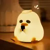 Lámpara de Noche Pequeña y Linda, Lámpara de Mesa Adorable y Creativa, Lámpara Táctil de Silicona con Forma de Nube, Compañera de Sueño Luz de Noche para Niños