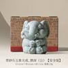 Elefante de Jade de Arenito Verde Estilo Chinês Fabricado na Fábrica Animal de Estimação de Chá Criativo Premium Ornamento de Mesa de Escritório Decoração de Paisagismo de Aquário