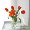 Tulipanes Artificiales Hidratantes de Tacto Realista para Decoración del Hogar, Ramos de Flores Artificiales, Exclusivo Transfronterizo para Decoración del Hogar