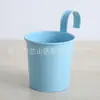 Macetas Colgantes de Metal Transfronterizas con Ganchos para Balcón de Casa, Cubos Pequeños para Flores, Macetas Colgantes de Jardín