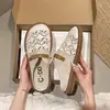 Sandalias de Encaje Transpirables Versátiles para Mujer, Estilo Nuevo de Verano para Exteriores sin Cierre, Zapatillas de Media Piel Cerradas, Zapatillas de Pescador Caladas
