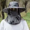 Sombrero de Sol Camuflado de Ala Ancha para Hombre de Verano, Plegable para Viajes al Aire Libre y Pesca