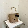 Bolsa Bordada de Dibujos Animados Linda para Mujer 2026 Nuevo Estilo Universitario Bolso de Mano para Viajes Cotidianos Bolso Tote Pequeño Cruzado Casual