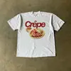 Aliexpress Transfronteiriço Tamanho Europeu Algodão Puro Harajuku Moda Retrô Camiseta Oversized P