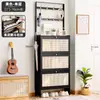 Gabinete de Zapatos Ultradelgado para Entrada, Almacenamiento Integrado y Diseño de Ganchos, Gabinete Vertical con Puertas abatibles, Zapatero de Piso para Pasillo del Hogar, ¡Wow!
