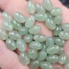 Cuentas de arroz de jade Dongling Cuentas sueltas de jade verde hierba ovaladas Pulsera de eslabones de camino Colgante Accesorios de joyería Anillo de cuentas Cuentas