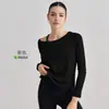 Top de yoga transpirable, de manga larga, para principios de otoño, ajustado, casual, holgado, deportivo, para mujer, adecuado para correr