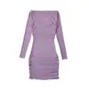 Vestido de Malha Ligeiramente Transparente Sexy Hot Girl Manga Longa Pura Luxúria Francês Cintura Alta Elegante Justo Saia Plissada Justa