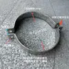 Abrazadera para Cable de Poste de Cemento Cable de Retención Abrazadera para Tubería de Alta Resistencia Abrazadera para Tubería de Hierro Plano Doble Mitad Redonda Abrazadera para Tarjeta Publicitaria Abrazadera Doble Mitad Redonda