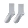 Calcetines de algodón puro para hombre hasta la pantorrilla para primavera y otoño, 10A antibacterianos, resistentes al olor, transpirables, absorbentes de sudor, calcetines de algodón, calcetines de negocios para hombre