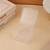 Caixa Quadrada de Plástico Transparente Saco Surpresa Miniatura Mini Modelo Brinquedo Caixa Organizadora de Mesa Brinquedo de Emblema Caixa de Armazenamento de Brinquedos