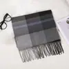 Bufanda de Imitación Cachemir a Cuadros Británicos de Moda para Niños, Otoño e Invierno, Chal Cálido para Parejas de Hombres, Fabricante de Bufandas de Comercio Exterior