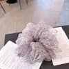 Elástico de Cabelo Scrunchie com Estampa de Leopardo Estilo Coreano para Meninas, Corda de Cabelo de Alta Elasticidade Acessório de Cabelo, Estilo Ins Coreano
