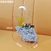 Celebridade da Internet Flor Transparente Presente Caixa de Flores Embalagem de Buquê Presente Dia dos Namorados Chinês Lembrança Mala