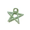 Pinza para el pelo verde pinza para el pelo grande tocado de celebridad de internet pinza de tiburón para baño pinza para recogido en la parte trasera del cabello accesorios para el cabello de temperamento para mujeres