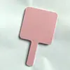Espejo Peine Portátil Dos en Uno Mango Espejo Cuadrado Portátil de Mano Set de Espejo Peine de Maquillaje para Niñas Tocador Portátil de Mano