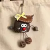 Campana de Agua Natural Cáscara de Fruto de Alcanfor Colgante de Dibujos Animados Carrillón de Viento Terminado Bolsa de Semillas Curativas Decoración Popular en Zonas Turísticas Llavero Lindo