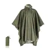 Capa de Chuva para Exterior, Poncho Impermeável, Montanhismo, Caminhada, Pesca, À Prova de Chuva, Poncho Multifuncional, Três-em-Um, Ciclismo