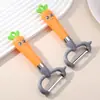 Pelador en Forma de Zanahoria para Cocina Casera, Pelador Multifuncional de Frutas y Patatas, Pelador Lindo y Creativo