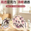 Soporte acrílico personalizado sin base, mercancía de anime de dibujos animados, juguete de doble cara con movimiento, adorno de escritorio grueso para parejas