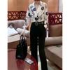 Ropa de Mujer de Moda: 9003 Da Ai Mei Yi Yuan Primavera 2026 Nuevo Conjunto de Top con Cuello de Solapa Estilo Europeo y Pantalones de Pierna Recta