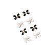 Joias para Nail Art Laço Pequeno Estilo Chanel Série Liga de Zinco Laço de Temperamento Simples Luxo Leve Liga Decoração de Unha Ins