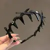 Faixa de cabelo de alta qualidade estilo balé com laço e dentes, antiderrapante, versátil e elegante, adequada para lavar o rosto, penteados altos e para o dia a dia.