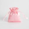 Bolsa de satén con cordón de tela satinada, bolsa de satén con cordón, bolsa de almacenamiento de joyas, bolsillo de regalo
