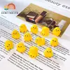 Decoración de micro paisajismo de dibujos animados pollo regordete tridimensional accesorios para joyería DIY pegamento de crema funda de teléfono decoración creativa para coche